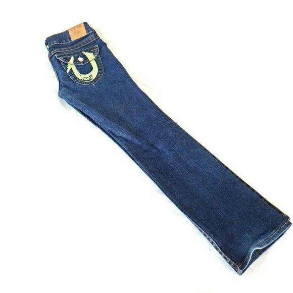 True Religion white abstract U horseshoe jeans - Picture 4 of 5